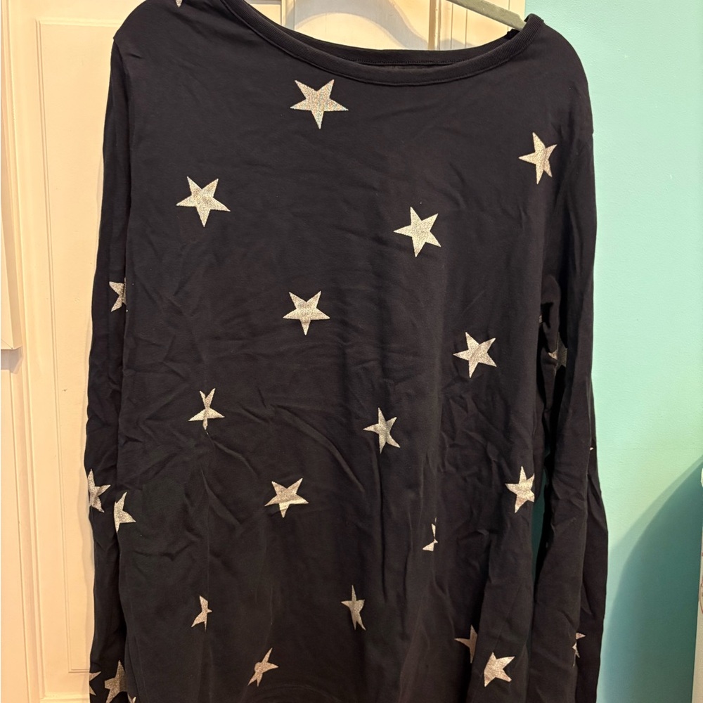 H&M Navy Top with White Stars